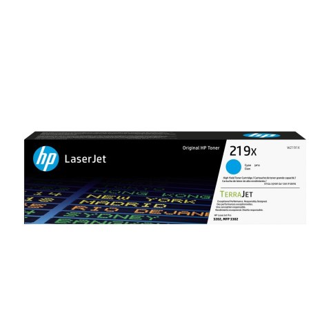 HP 219X HIGH YIELD CYAN TONER CARTRIDGE