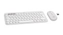 Logitech 920-012204 klawiatura Dołączona myszka Uniwersalne RF Wireless + Bluetooth QWERTZ Niemiecki Biały