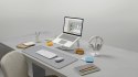 Logitech 920-012204 klawiatura Dołączona myszka Uniwersalne RF Wireless + Bluetooth QWERTZ Niemiecki Biały
