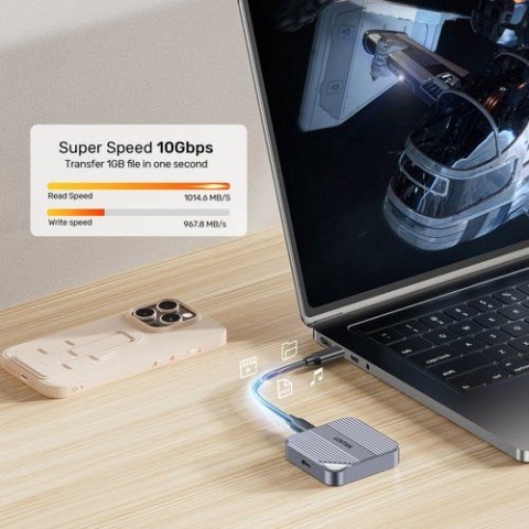 Obudowa dysku Unitek magnetyczna SolidForce Reefer USB-C do M.2 SSD (NVMe/SATA)
