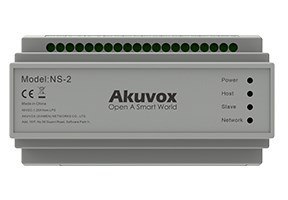 Akuvox NS-2 przełącznik sieciowy Fast Ethernet (10/100) DIN rail Szary
