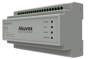 Akuvox NS-2 przełącznik sieciowy Fast Ethernet (10/100) DIN rail Szary