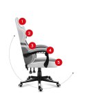 Fotel gamingowy - Huzaro Force 4.4 White Mesh