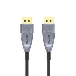 Kabel DisplayPort UNITEK C1617GY 15 m Czarny, Srebrny