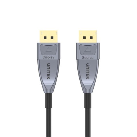 Kabel DisplayPort UNITEK C1617GY 15 m Czarny, Srebrny