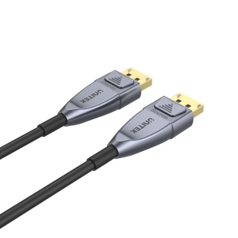 Kabel DisplayPort UNITEK C1617GY 15 m Czarny, Srebrny