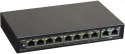PULSAR S108 łącza sieciowe Fast Ethernet (10/100) Obsługa PoE Czarny