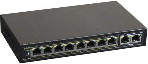 PULSAR S108 łącza sieciowe Fast Ethernet (10/100) Obsługa PoE Czarny