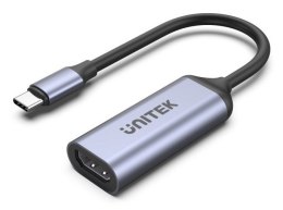 UNITEK V1416B adapter kablowy 0,15 m USB Type-C HDMI Szary