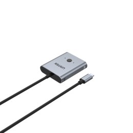 Unitek dwukierunkowy przełącznik sygnału USB-C, 2 in 1 out 4K