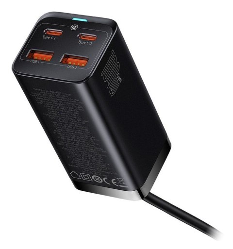 ŁADOWARKA SIECIOWA Baseus GaN 3 Pro Desktop Charger CCGP000101 100W 2x USB-A 2x USB-C PD 3.0 QC 4.0+