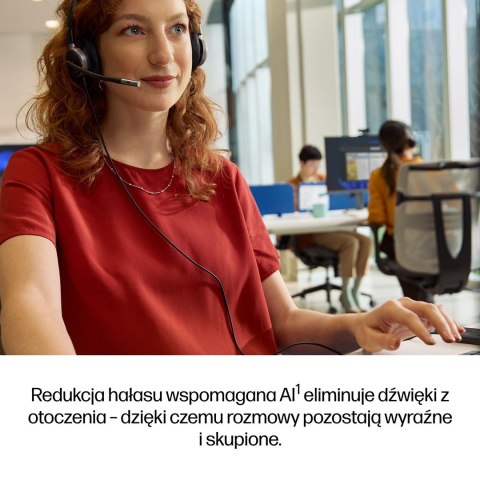 Słuchawki przewodowe HP Poly Mission 625 Stereo USB Wired Headset