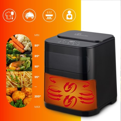 Extralink HOME AIR FRYER 5.2L EU SJ-520 frytkownica Pojedyńczy 5,2 l Frytkownica na gorące powietrze Czarny