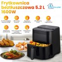 Extralink HOME AIR FRYER 5.2L EU SJ-520 frytkownica Pojedyńczy 5,2 l Frytkownica na gorące powietrze Czarny