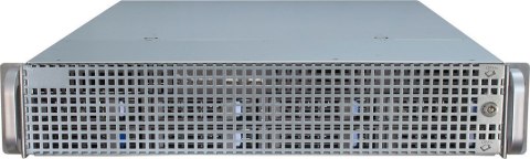 Inter-Tech IPC 2U-2408 Rack Czarny, Stal nierdzewna
