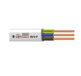 CABLE BVV-P 2X1.0 WHITE 100M
