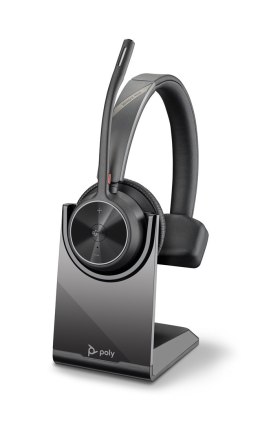 POLY Zestaw słuchawkowy Voyager 4310-M z certyfikatem Microsoft Teams USB-C + adapter BT700 + stacja ładująca
