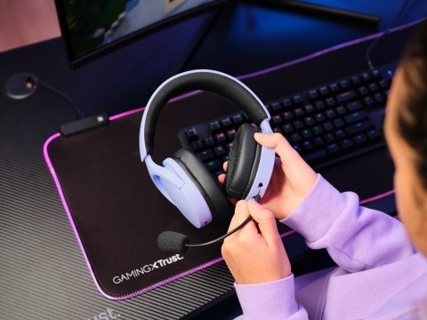 Słuchawki gamingowe Trust GXT 491P FAYZO WIRELESS Purple