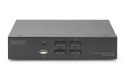 Przełącznik KVM, 4 portowy, 4K 60Hz, 4xDP IN, 1xDP OUT, 2xUSB A, 2x Audio IN&OUT