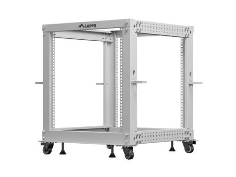 LANBERG OPEN RACK 19" 12U 600X600-1100 REGULOWANY SZARY