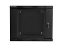 LANBERG SZAFA WISZĄCA DWUSEKCYJNA 19" 9U 600X600 (DRZWI SZKLANE, CZARNA RAL9004) WF02-6609-10B