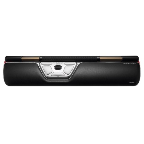 Myszka Contour Design RollerMouse Czerwona bezprzewodowa Bluetooth USB Type-C 2800 DPI Srebrny