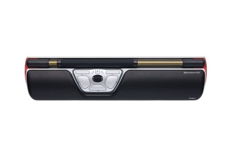 Myszka Contour Design RollerMouse Czerwona bezprzewodowa Bluetooth USB Type-C 2800 DPI Srebrny