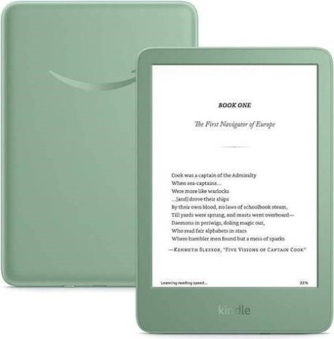 Czytnik e-booków New Kindle (11th Generation) - 2024 release 6" glare-free 16GB Wi-Fi (Ad-supported) Matcha