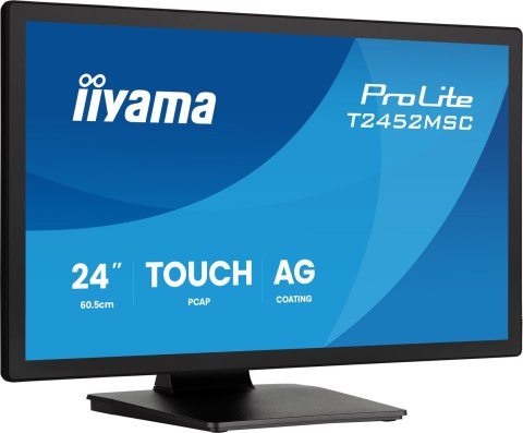 Iiyama ProLite T2452MSC-B2AG monitor komputerowy 61 cm (24") 1920 x 1080 px Full HD LED Ekran dotykowy Czarny