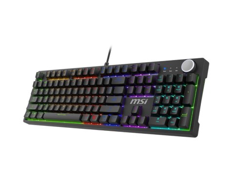 Klawiatura MSI FORGE GK320 RED Gaming USB QWERTY Angielski Czarny