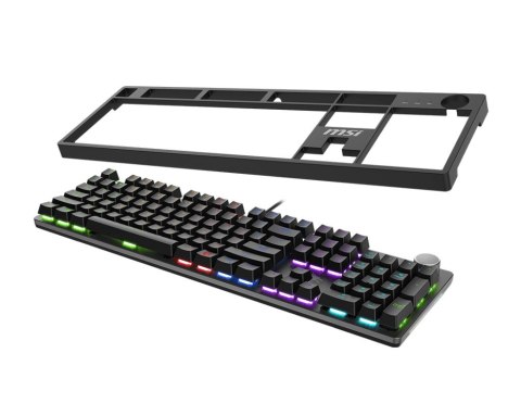 Klawiatura MSI FORGE GK320 RED Gaming USB QWERTY Angielski Czarny