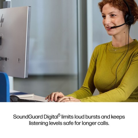 Słuchawki przewodowe HP Poly Mission 415 Monaural USB Wired Headset