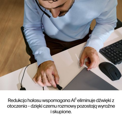 Słuchawki przewodowe HP Poly Mission 425 Stereo USB Wired Headset