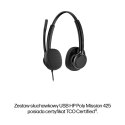 Słuchawki przewodowe HP Poly Mission 425 Stereo USB Wired Headset