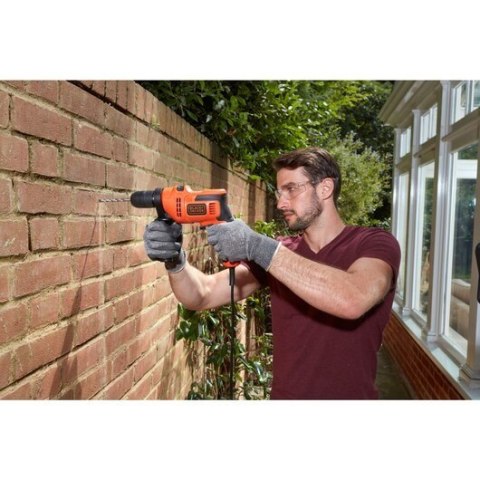 Black & Decker BEH200K-QS wiertło 2900 RPM Zamek centralny 1,67 kg Czarny, Pomarańczowy