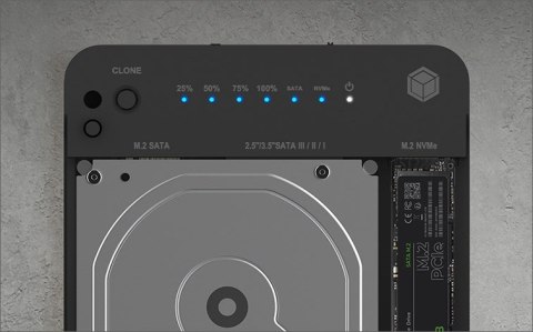 ICY BOX IB-2915MSCL-C31 USB 3.2 Gen 2 (3.1 Gen 2) Type-C Czarny