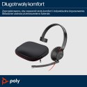 POLY Jednouszny zestaw słuchawkowy USB-C Blackwire 5210 + wtyczka 3,5 mm + przejściówka USB-C/A