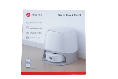 Roborock Qrevo Curv 2 FlowX Saug-/Wischroboter Wischsystem Absaugstation weiß