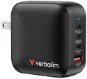 Verbatim Mini GaN Ładowarka 100W 3xUSB-C PD, 1xUSB-A QC 3.0