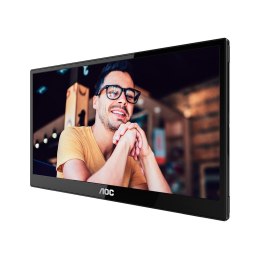 AOC 16T3EA przenośny telewizor / monitor Czarny 39,6 cm (15.6