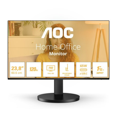 AOC B3 24B3CF2 monitor komputerowy 60,5 cm (23.8") 1920 x 1080 px Full HD LED Czarny