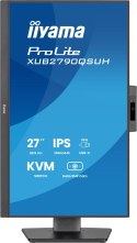 Monitor iiyama XUB2790QSUH-B2 27" IPS-panel 2560x1440 100Hz Windows Hello Kamera 5MP Auto Focus 15cm regulacja wysokości stojaka