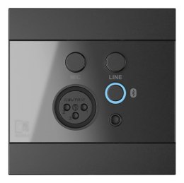 Panel ścienny AUDAC WP225/B, XLR mic + 3,5 mm jack + BT, czarny