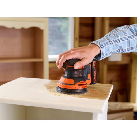 Szlifierka Black & Decker BDCROS18N-XJ przenośna szlifierka orbitalna 12000 RPM Czarny, Pomarańczowy