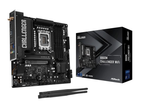 Asrock B860M Challenger WiFi Intel B860 LGA 1851 (Socket V1) micro ATX