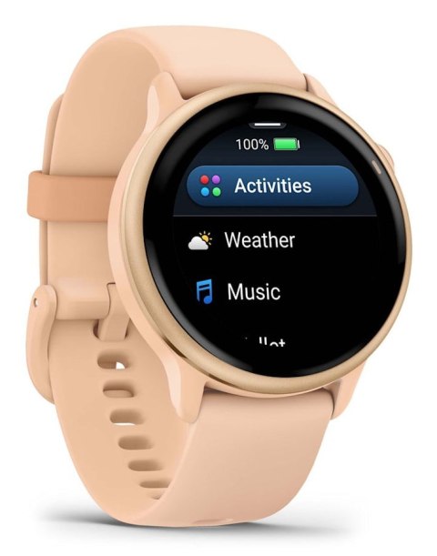 Garmin vívoactive 6 3,05 cm (1.2") AMOLED 42 mm Cyfrowy 390 x 390 px Ekran dotykowy Różowy Wi-Fi GPS