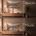 MACLEAN UCHWYT ELEKTRYCZNY WYSUWANY DO TV, TUYA, 37''-80'', VESA 600X400, MAX 60KG MC-866T