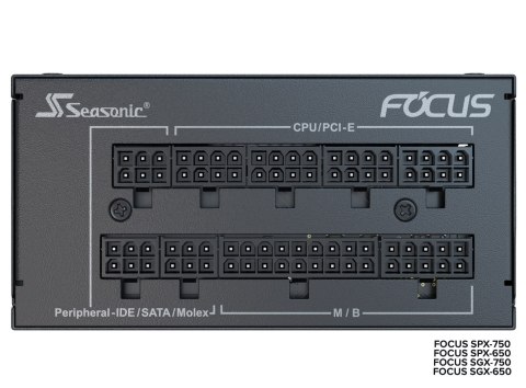 Moduł zasilacza Seasonic FOCUS SGX-750 (2021) 750 W 20+4 pin ATX SFX Czarny