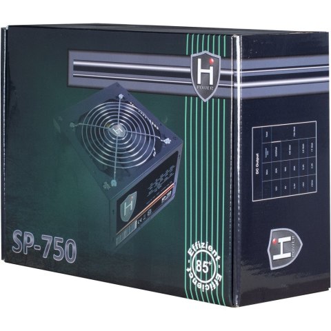 Zasilacz Inter-Tech HIPOWER SP-750 - 750 W - 100 - 240 V - 50 - 60 Hz - 10 A - Aktywny - 120 W