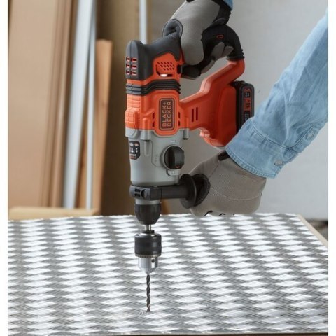 Black & Decker BCD900B-XJ wiertło 1880 RPM SDS Plus Czarny, Pomarańczowy
